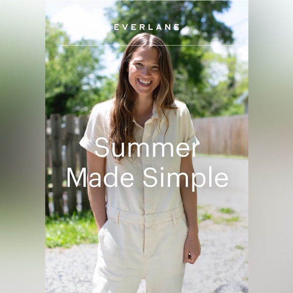 ✨Host Pick✨ EVERLANE The Supersoft Jean Coverall in Seeded Ecru Cream - Picture 6 of 12